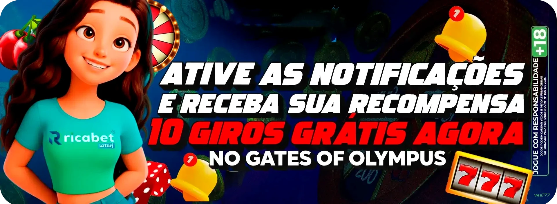 Imagem promocional dos ganhos da ves777